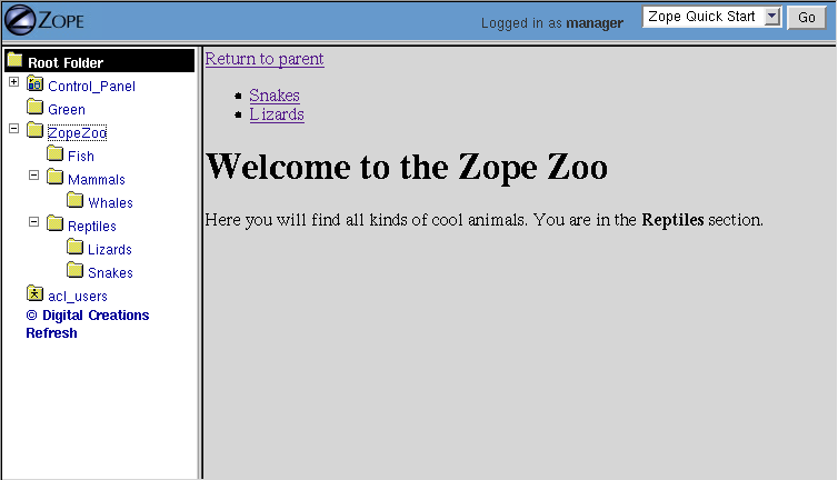 Improved zoo navigation controls.